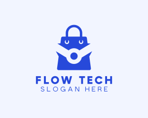 Tech Shopping Bag logo design