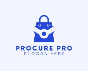 Procurement - Tech Shopping Bag logo design