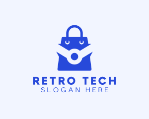 Tech Shopping Bag logo design