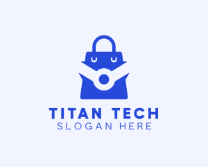 Tech Shopping Bag logo design