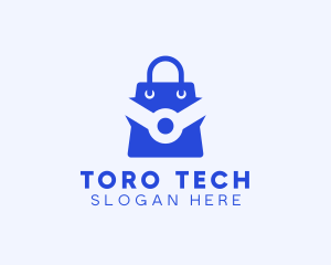 Tech Shopping Bag logo design