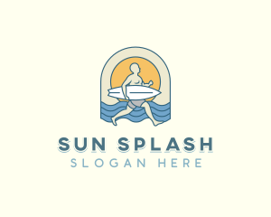 Beachwear - Surfing Waves Beachwear logo design