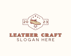 Leather - Brogue Men Shoes logo design