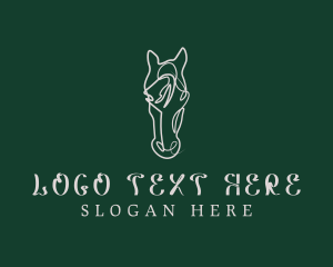 Cowboy - Horse Head Animal logo design