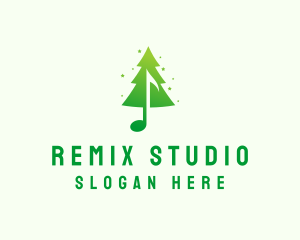 Christmas Music Studio logo design