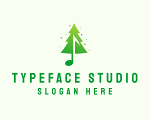 Christmas Music Studio logo design