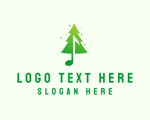 Green - Christmas Music Studio logo design