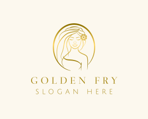 Golden Woman Salon logo design