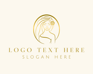 Self Care - Golden Woman Salon logo design