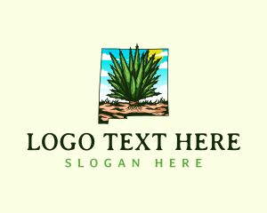 Map - Lechuguilla Plant New Mexico logo design