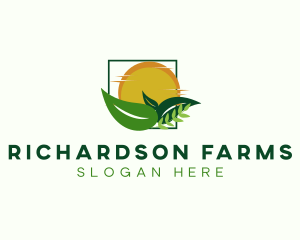 Sun Leaves Farming logo design