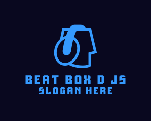 Dj - Music DJ Headphones logo design