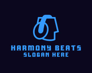 Music - Music DJ Headphones logo design