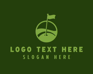 Golfing - Golf Flag Competition logo design