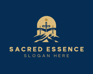 Spiritual Church Cross logo design