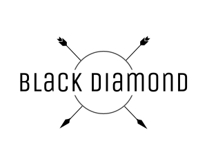 Black - Elegant Bohemian Arrow logo design