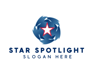 Eagle Patriotic Star  logo design