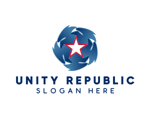 Republic - Eagle Patriotic Star logo design