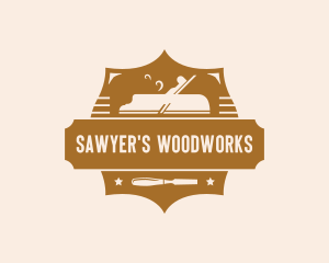 Woodworking Carpenter Tools logo design