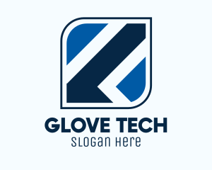 Blue Tech Application logo design