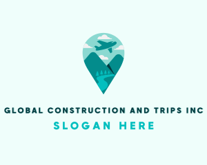 Travel Plane Tourism Logo