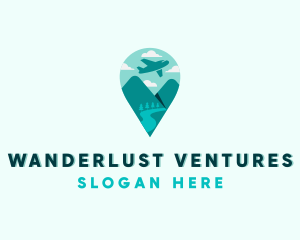 Travel Plane Tourism logo design