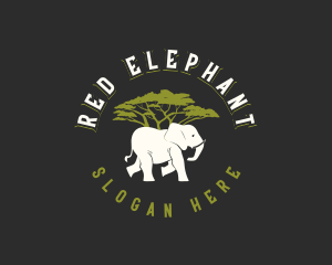 Elephant Wildlife Safari logo design