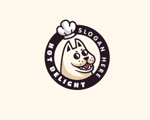 Pet Dog Chef Hat  logo design