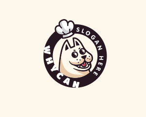 Pit Bull - Pet Dog Chef Hat logo design