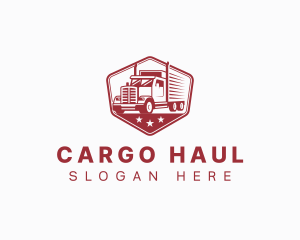 Haulage Truck Logistics logo design