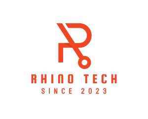 Modern Tech Letter R logo design