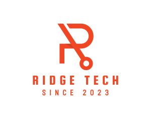 Modern Tech Letter R logo design