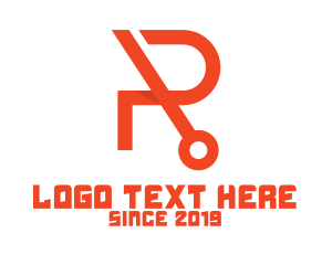 High Tech - Tech R Monogram logo design