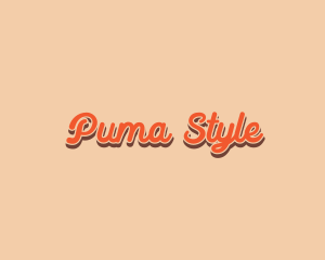 Retro Style Cursive logo design