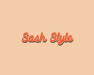 Retro Style Cursive logo design