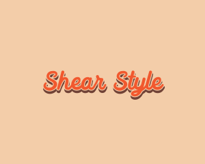 Retro Style Cursive logo design