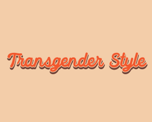 Retro Style Cursive logo design