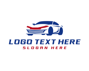 Sedan Car Driving Logo