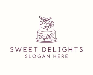 Flower Cake Pastry logo design