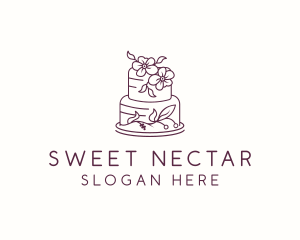 Flower Cake Pastry logo design