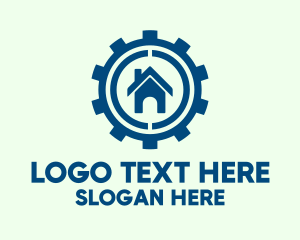 Cog - House Repair Service logo design