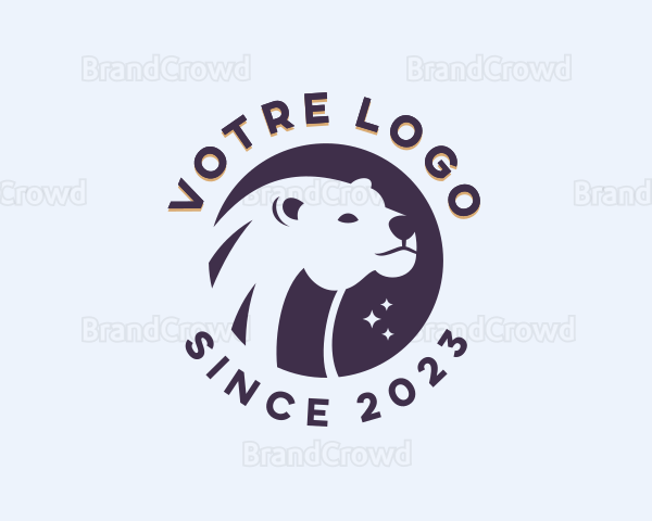 Wild Arctic Polar Bear Logo