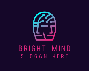 Study - Mental Brain Circuit Technology logo design