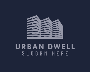 Gray Apartment Building logo design