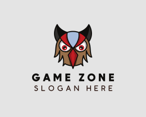 Angry Owl Head logo design