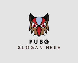 Surveillance - Angry Owl Head logo design
