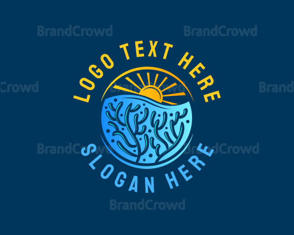Aquatic Coral Reef Logo