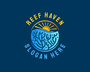 Reef - Aquatic Coral Reef logo design