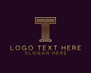  Premium Business Letter T Logo