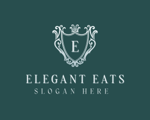 Elegant Event Shield logo design